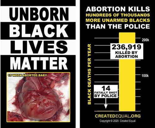 Drop Cards: Unborn Black Lives Matter